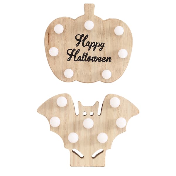LED pumpa lykta bat och bokstav pumpa prydnad batteri Bat + Alphabet Pumpkin