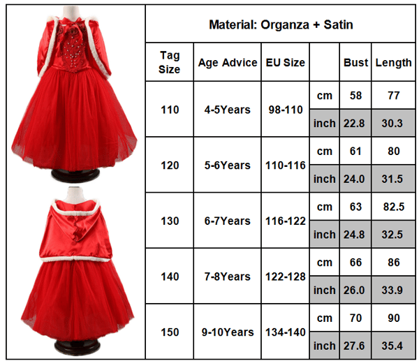 Frozen Elsa Prinsessekjole med Cape Pige Cosplay-sæt - blue 7-8Years = EU122-128