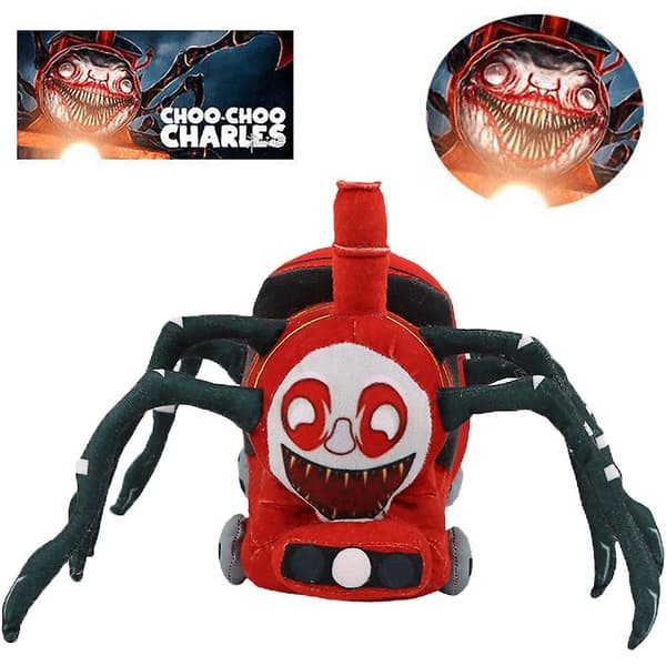 Choo Choo Charles Plyschleksak Spider Train Stoppad docka Barnpresenter Heminredning