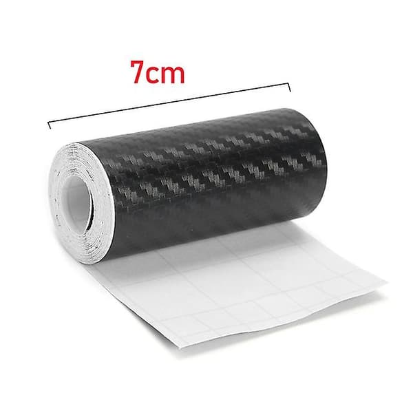 3D Kulfiber Bil Sticker DIY Paste Beskyttelses Strip Auto Dør S