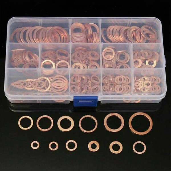 Kuparitiivisteet Kuparitiiviste Kiinteä 200 kpl 200PCS