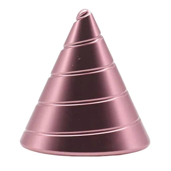 Bordsfidgetleksak Roterande Kon Gyroskop Kontorsbordsfidgetleksak Optisk Illusion Flytande Fingerleksak, Roséguld