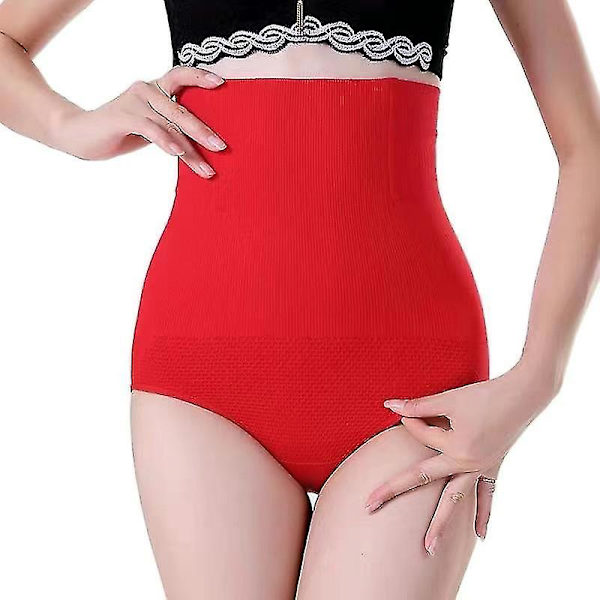 Højtaljet mave-stringtrusse til damer Red XL and 2XL
