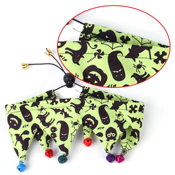 Katt Halloween Kostym - Halloween katthalsband med klockor och style3