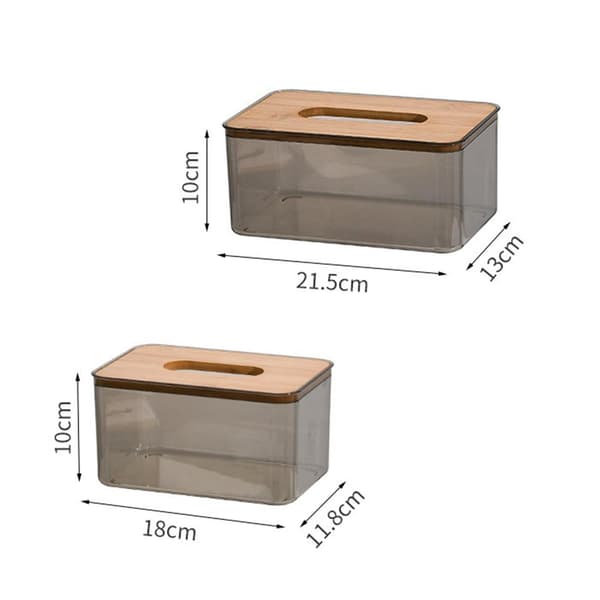 1/2/3/5 Clear För Tissue Box Organizer Fristående för hemmet M 1 Pc