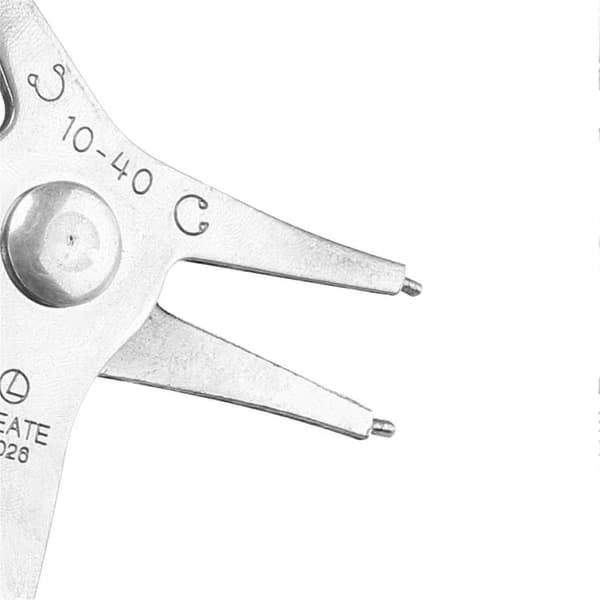 1 stk. Dobbeltformål Circlipstang til fjernelse og genmontering af indvendige og udvendige låseringe