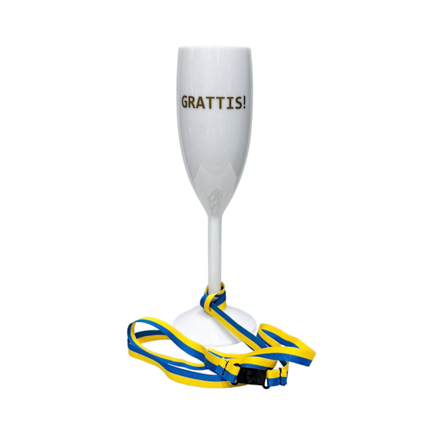 Glass for Champagne Student hvit 24 cm white