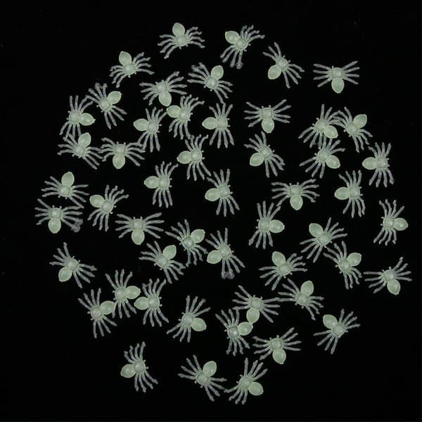 Halloween dekorative edderkopper Plast falske edderkopp leker Nyhet FA black 4.5*3cm