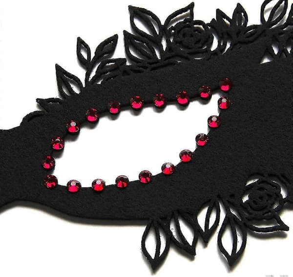 Maskeradmask Venedigmasker Blomster Halvansiktsmasker Kostymtillbehör För Dansfester Karneval Bal Halloween Mardi Gras