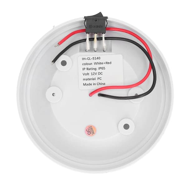 LED Indvendig Kabinelys 12V IP65 Vandtæt LED Kuppellys Universal Pasform til Autocamper Campingvogn Yacht Kabine