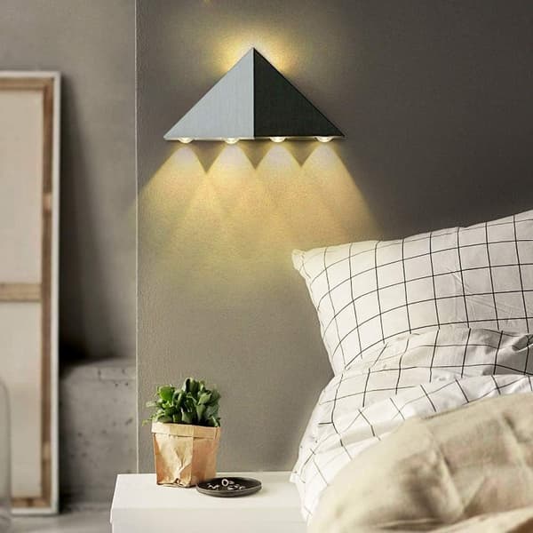 5W LED Indendørs Væglampe Trekant Lys Moderne Originalt Design Alu