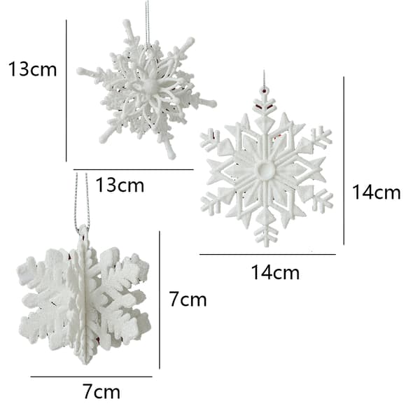 Kreativ julgran Heminredning Tillbehör Snowflake C