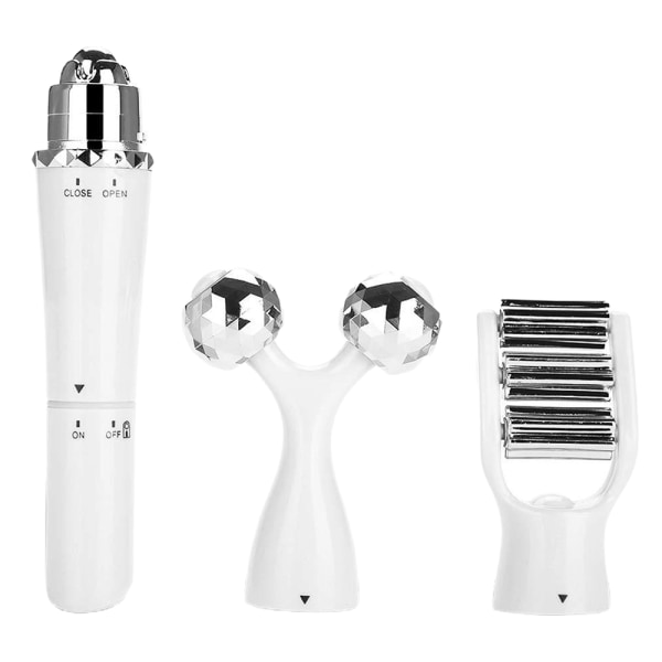 3-i-1 Anti-rynke elektrisk ansigtsmassager 3D ansigtsrulle