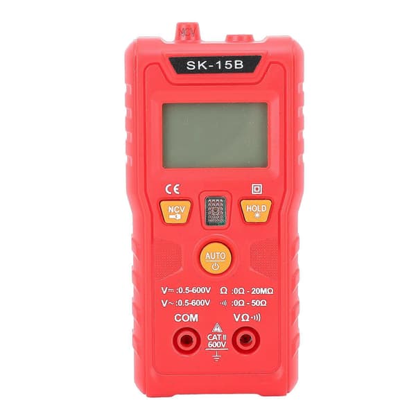 Digital Multimeter Testare Bil Fordon Intelligent Multi Tester Mini Ficktyp Brännskydd Multifunktionell Röd