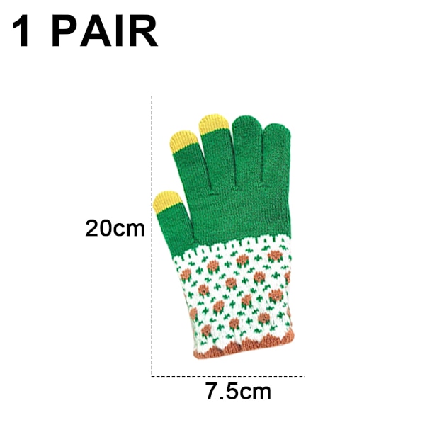 Talvikäsineet ， Pysy lämpimänä naisille green