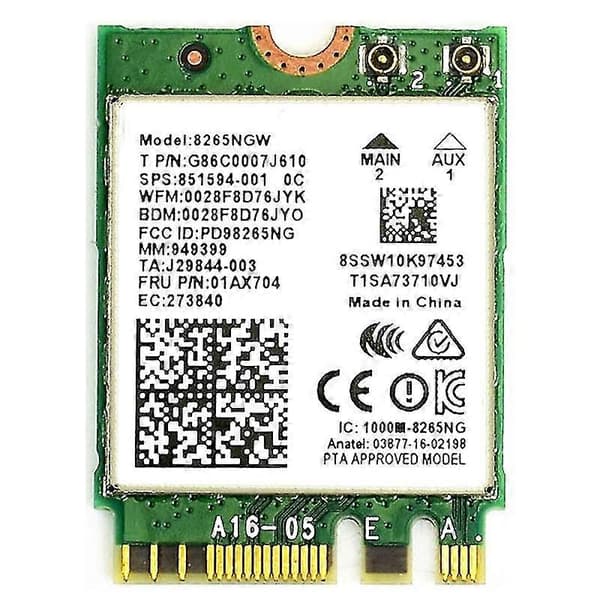 Dual Mode Ac8265 Trådlös Nic Modul 2.4ghz/5ghz Wifi Och Bluetooth 4.2 För Kit
