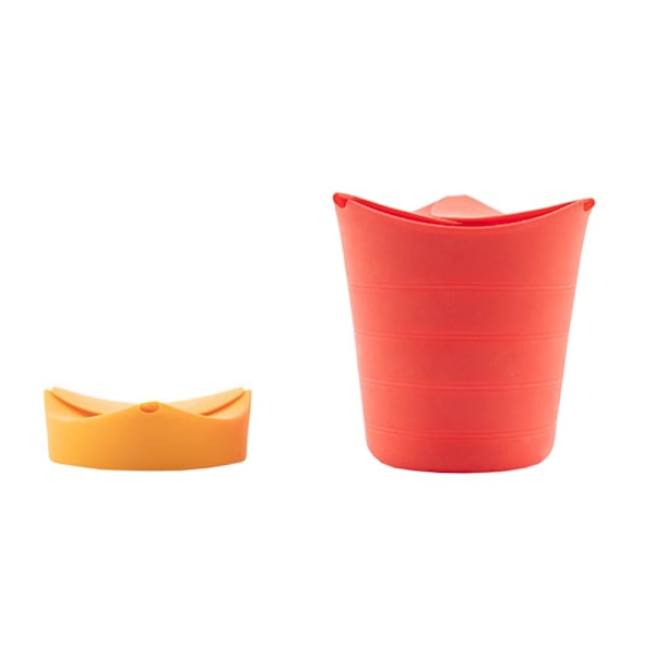 2x Sammenleggbare Popcornskåler til Mikrobølgeovn red