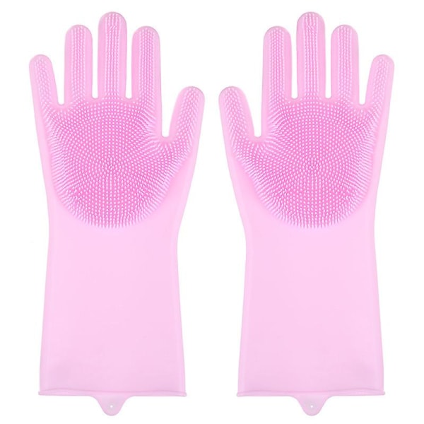 Diskhandskar, Rengöringssilikon Diskhandskar, Silikonhandskar, Magic Gloves Pink