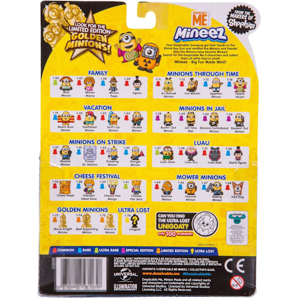 36-Pack Minions Dumma Mej Mineez Deluxe Figurer S1 multicolor