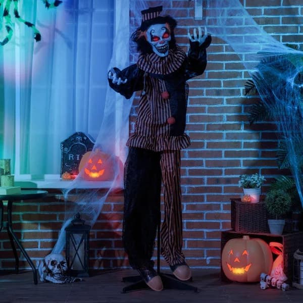 Rootz Halloween-dekoration - Horror klovn med specialeffekter og
