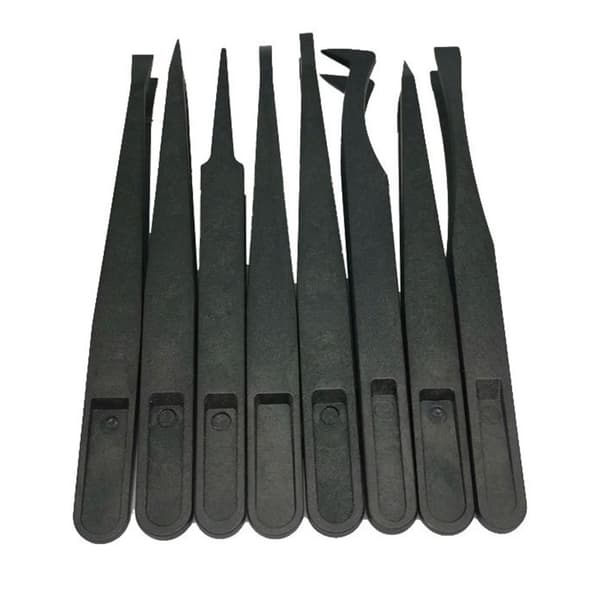 8-delt DIY manuelt værktøj elastisk kulfiber antistatisk plast