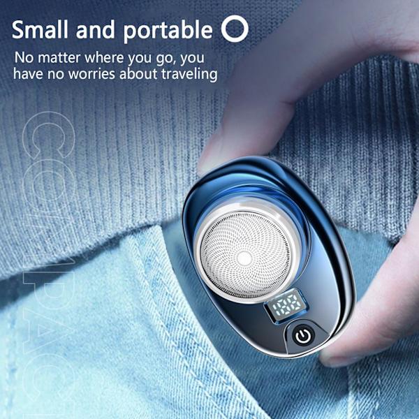 Mini-Save Bærbar Elektrisk, USB genopladelig lommeformat Elektr Blue  one size
