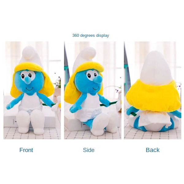 Smurf plus leksak 40cm Flower Smurf