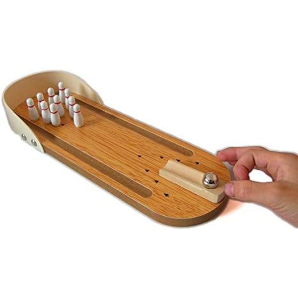 Mini Bowling, Träbordsspel Bowling inomhus qd
