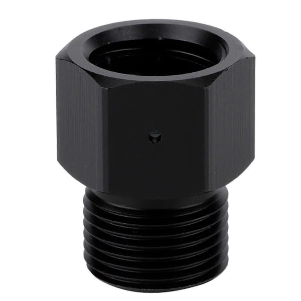 Sodaflaskeadapteromformer svart for W21.8 akvarium brygge ølfat CO2-tankregulator