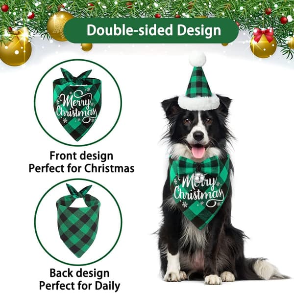 3st jul hunddräkter Outfit, klassisk buffelpläd jul