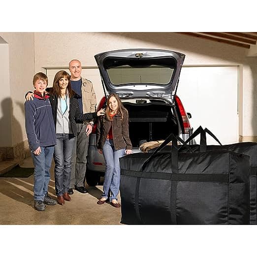 Stor opbevaringstaske til flytning, Oxford vandafvisende organizer Grey 100L