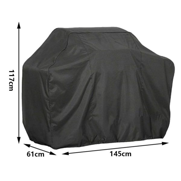 Trädgård Patio Grill Cover Utomhus BBQ Cover L-145X61X117CM