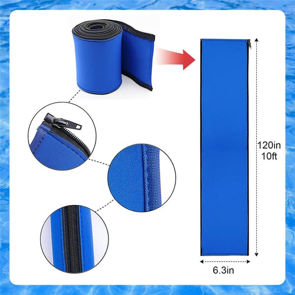 Halkskyddad pool Cover Skyddsräcke Anti- cover 10ft