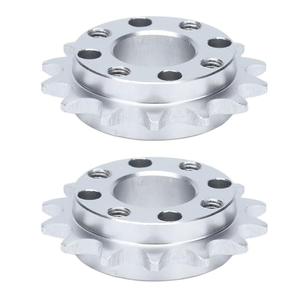 2 stk. tandhjul i aluminium med anodisk oxidation til robotmaskiner 8 mm 14 tænder