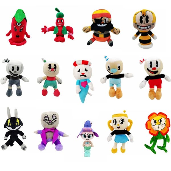 The Cuphead Show Doll Tea Cup King Pehmolelu Medusa
