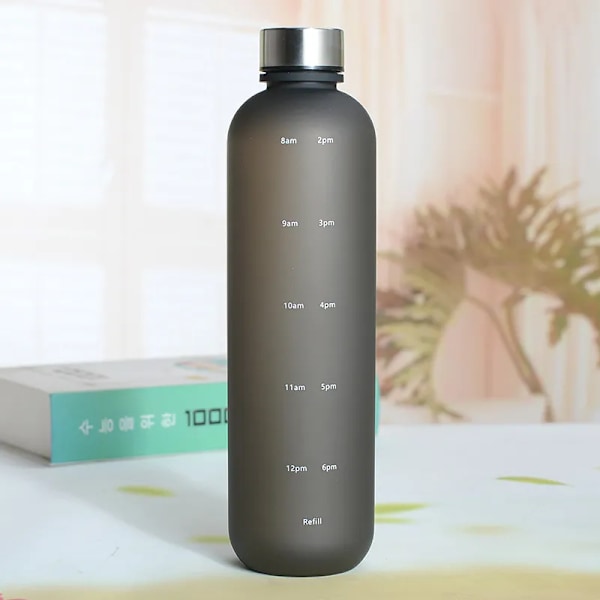 1000ML/1400ML Kawaii Bjørn Kjele Halmvannkopp 1000ml-Black