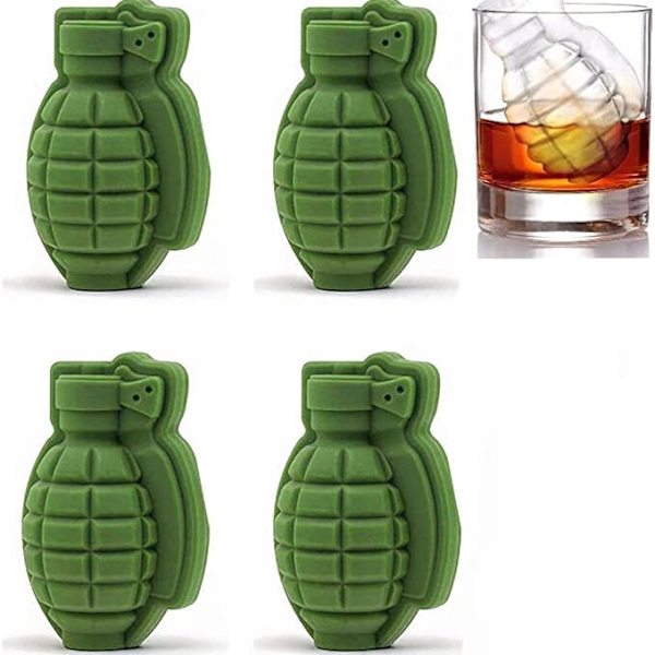 4 st Silikoniskubbrickor Granatäppleform 3D form