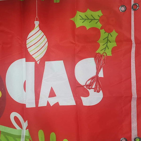 Hyvää joulua -banneri Suuri Xmas-verannan kyltti Bannerit Juliste Sisä- ja ulkotilojen juhlapyhien roikkuvat koristeet