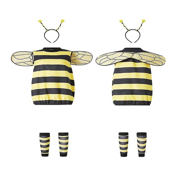 Dam Bee Kostym Accessoarer Halloween Bee Cosplay Kostym Bee Kostym Set XL