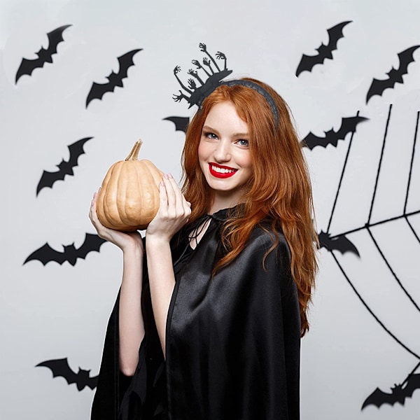 Halloween Spider Ghost Pumpkin Hårbøyle Devil Pannebånd style 4
