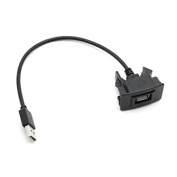 Bil dashbordmontert USB-portpanel hann til hunn plastforlengelseskabel