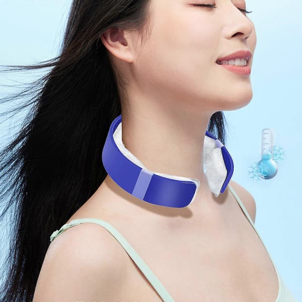 Hefansi Cold Ring Cold Neck Langvarig Isnakke Krage Utendørs Kul Gjenstand Hengende Halsring 100ml
