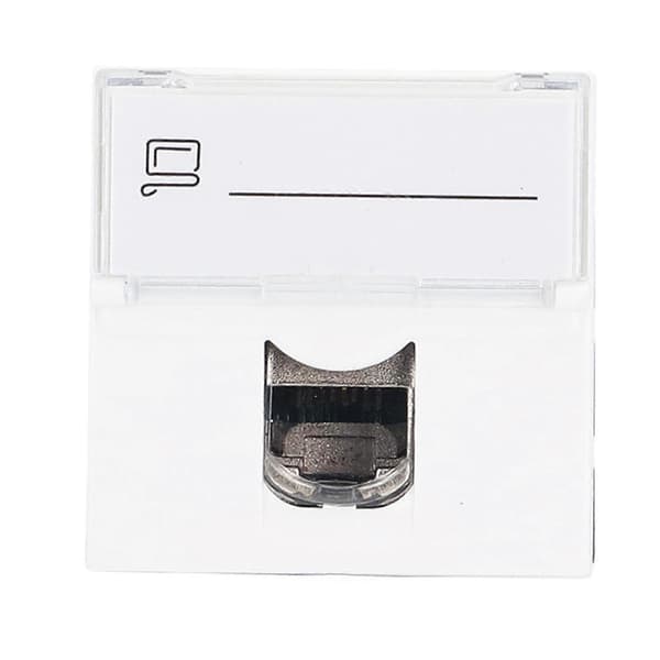 Nätverksjackmodul CAT6A RJ45 Fransk Adapter Skärmad ABS-tillbehör för Dator