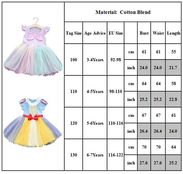 Piger Alice Prinsesse Kjole Halloween Kostumer Fest Cosplay 110cm