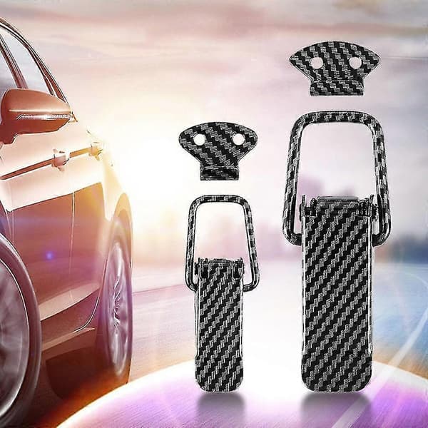 2x Sikkerhetskrok Lås Klips Sett Bil Hurtigutløser Støtfanger Spenne Feste Luke