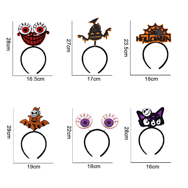 Smukke Halloween-pandebånd til Halloween-festdekoration style 2