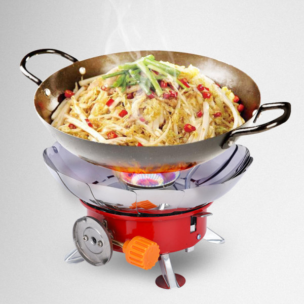 Mini-grill utendørs portabel sammenleggbar liten firkantet komfyr Camping Gasskomfyr Sikker og holdbar Small Square Furnace