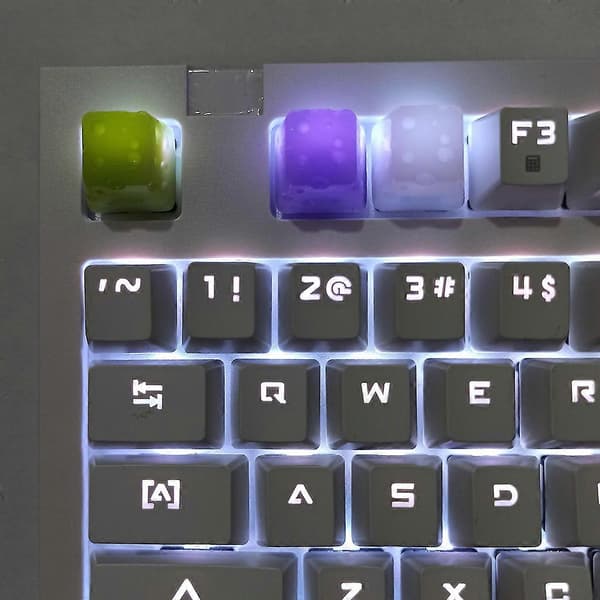 Resin Keycap OEM High-end Printing OEM Profile Keycap til RGB Gaming Tastatur