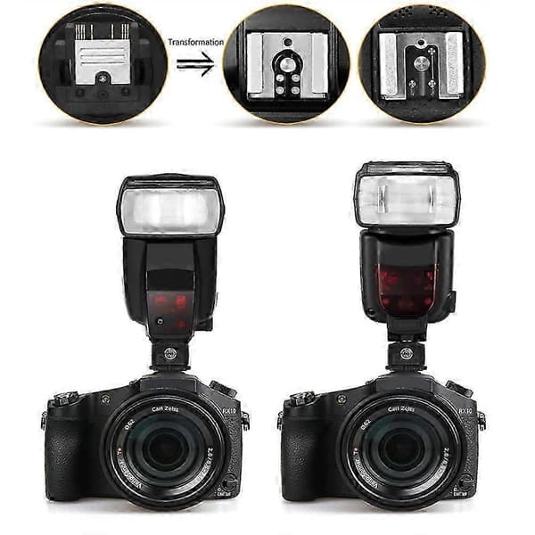 TF-334 Hot Shoe-adapter for konvertering av Sony Mi A7 A7S A7SII A7R A7II A9 A6300-kamera til Canon Nikon-blits - Bra