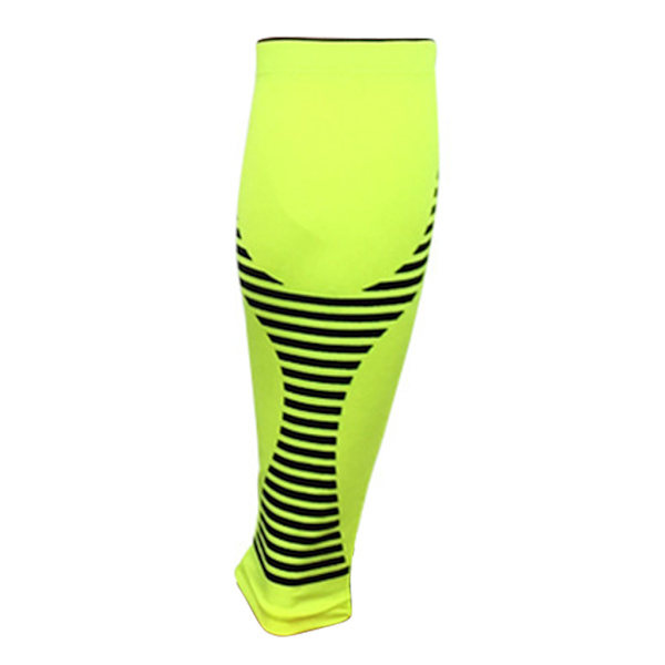 Sport Kompression Vad ärmar Benstrumpa för unisex löpare Shin Splint Varicose Green M